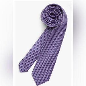 Michael Kors Purple and Black Silk Tie